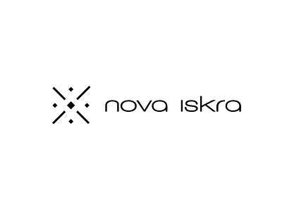 Nova Iskra Design Incubator brand branding communication agency design dots flame iskra logo logo design logo designer new pavel surovy star symbol x
