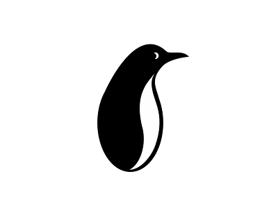 Penguin from profile brand branding communication agency logo logo design logo designer pavel surovy penguin pingvin symbol
