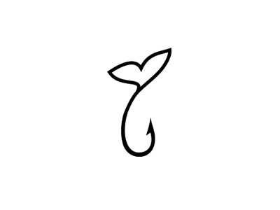 Hook Fish Tail brand branding communication agency design fish fisherman hook logo logo design logo designer pavel surovy symbol