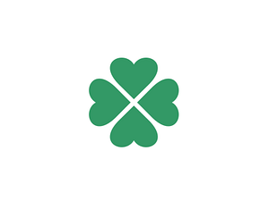 Kisac Village Logo (Hearts Four Leaf Clover) by Communication Agency on ...