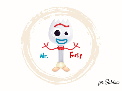 Mr.Forky 3d animation cartoon disney fork forky toy toystory