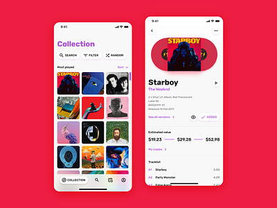 Discogs app redesign concept android app discogs interface ios music ui ui design uiux ux vinyl