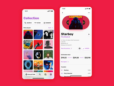 Discogs app redesign concept