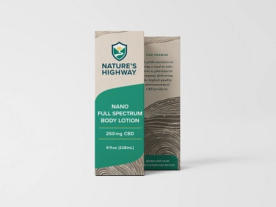 Nature's Highway Box Packaging Design branding cbd packaging design print