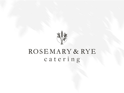 Rosemary & Rye Catering Branding branding catering food rosemary rye vintage