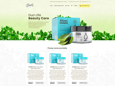 Beauty Duolife Landing Page landing page webdesign website