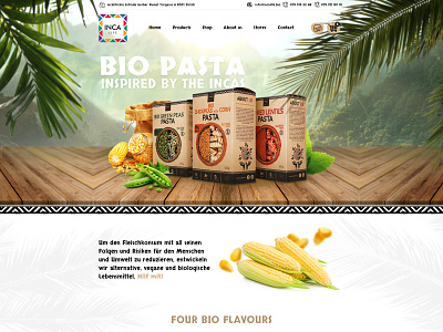 Inca Redesign bio design nature photo manipulation photomontage web web design webdesign website
