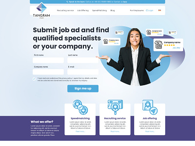 Recruiting Service Website web web design webdesign website website design