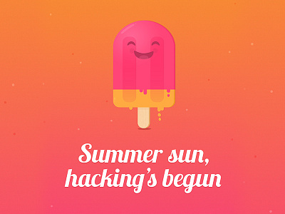 July Hackathon Poster hackathon icecream summer