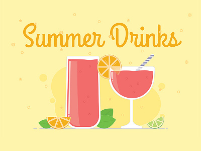 Summer Drinks cocktails drinks summer vector
