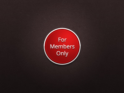 Members only badge badge metallic seal shiny
