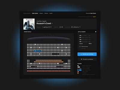 Cinema Tickets Booking / UI Challenge - Week 10 challenge cinema degordian redesign tickets ui