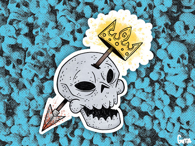 King cartoon drawing graffiti illustration illustrator sticker style