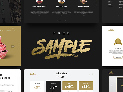 Milestone UI Kit. Free Sample download free freebie kit milestone photoshop ui ui pack ux