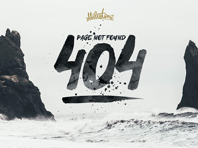 404 from Milestone Font 404 error font kavoon milestone not found web