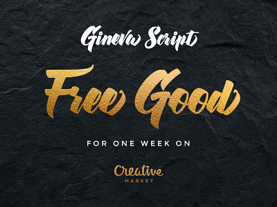 Gineva Script Font brush fancy font greeting instagram pretty script smooth typography vector
