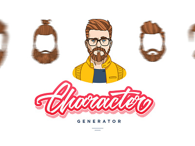 Character Generator beard character creator generator hipster illustration man personal style vector