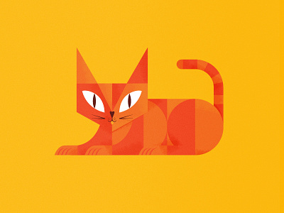 Orange Cat. cat orange vector