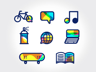 COLOR ICONS icons illustration vector