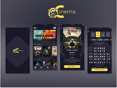 Cinema Ticket Reservations UI Concept bioskop cinema cinematicket design graphicdesign pemesanantiket reservation tiketbioskop ui ui design uiconcept uiux