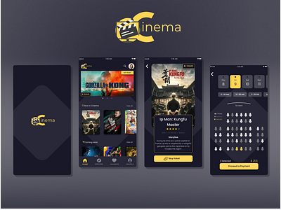 Cinema Ticket Reservations UI Concept