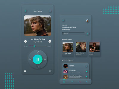Music Apps (UI Neumorphism Style)