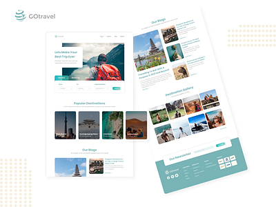 GOtravel Website UI Concept