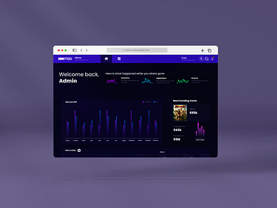 Dashboard HBOMAX design