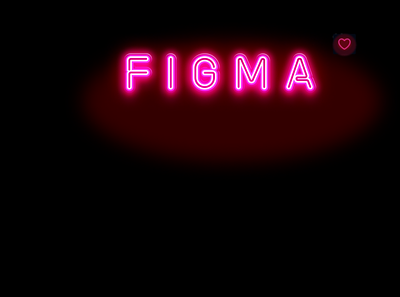 NEON TYPOGRAPHY animated figma figmadesign neon typography ui uidesign