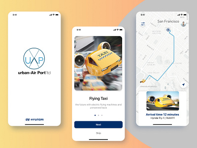 Flying Taxi app app branding design flying taxi illustration logo minimal mobile mobile app mobile design mobile ui onboarding onboarding design product design taxi taxi app typography ui ux vector