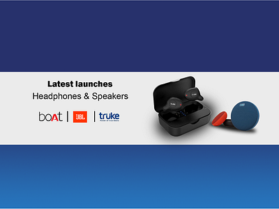 headphone and speaker advertisement design