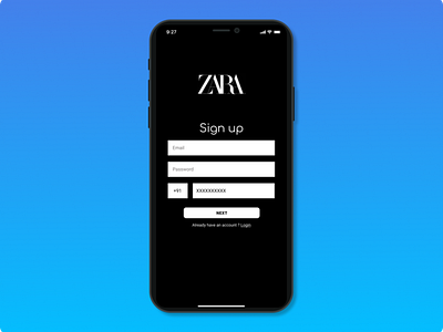 Daily UI 001/100 - Sign up page