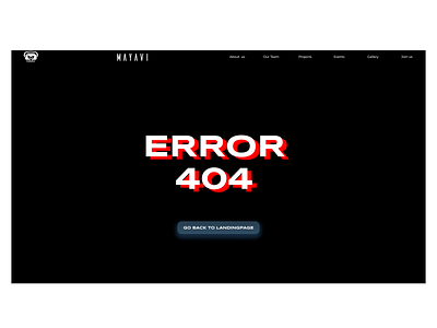 Daily UI 007/100 - Error 404 page