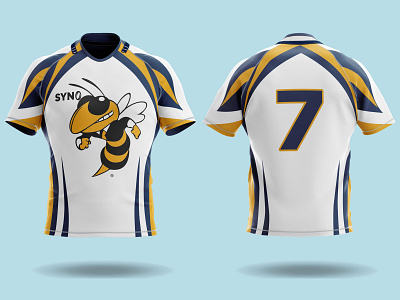 Full Sublimation Rugby Jersey Design logo