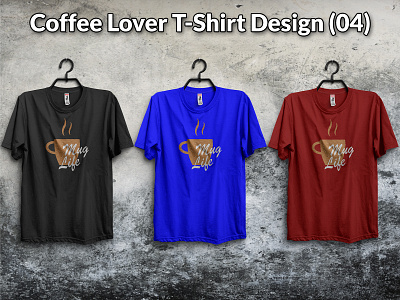 Coffee Lover T-Shirt Design (04) branding coffee cup vector