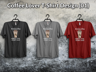 Coffee Lover T-Shirt Design (01)