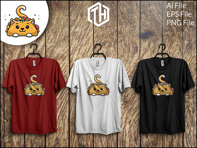 Cat Taco T-Shirt Design