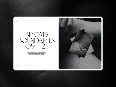 Beyond Boundaries 👀 Website exploration. 3d animation app brand branding design figma figmadesign graphic design icon illustration logo minimal minimaldesign motion graphics ui ux vector website