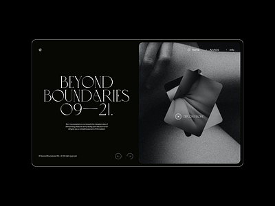 Beyond Boundaries 👀 Website exploration. 3d animation app brand branding darkmode design graphic design icon illustration logo minimal minimal design motion graphics ui user experience user interface ux vector whitemode