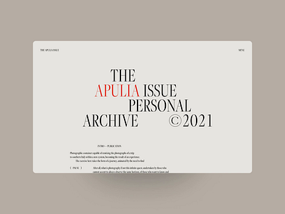 The Apulia Issue 💥 3d animation app branding design graphic design icon illustration logo motion graphics ui ux vector
