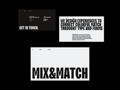 MIX&MATCH - Layout exploration