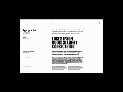 Brand Guidelines — Typography