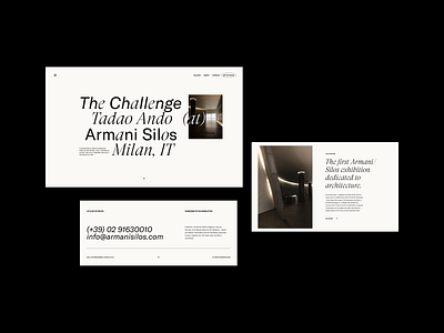 'The Challenge' by Tadao Ando at Armani Silos / Visual & Layout 3d animation app art artist brand branding design designsystem graphic design icon illustration logo motion graphics ui user experience user interface ux vector web