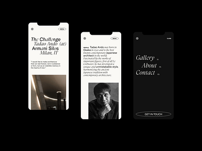 'The Challenge' by Tadao Ando at Armani Silos / Mobile Layout