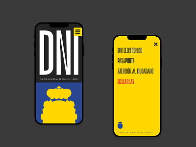 DNI / ID mobile design dni id institucional interface mobile typography ui visual web