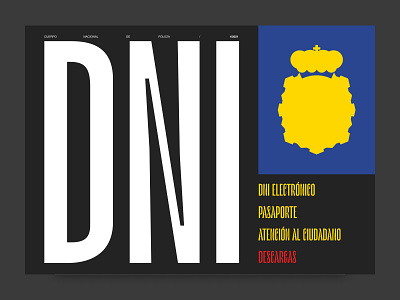 DNI / ID desktop bruta brutalism design desktop dni id minimal typography ui visual web
