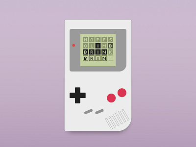 WORDLE - gameboy UI kit