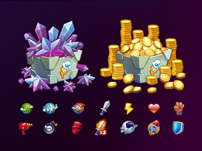 Icons for Sharanavti game gems gold icon