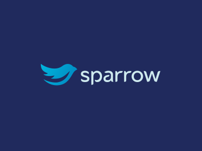 Sparrow Organizing Software alexander alexwende branding logo logodesign minimal sparrow typography wende wordmark