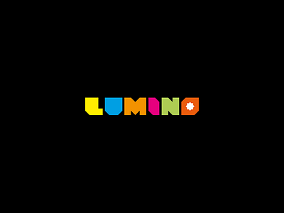 Lumino Logo colorful colors concept geometric glow light logo minimal simplicity typography